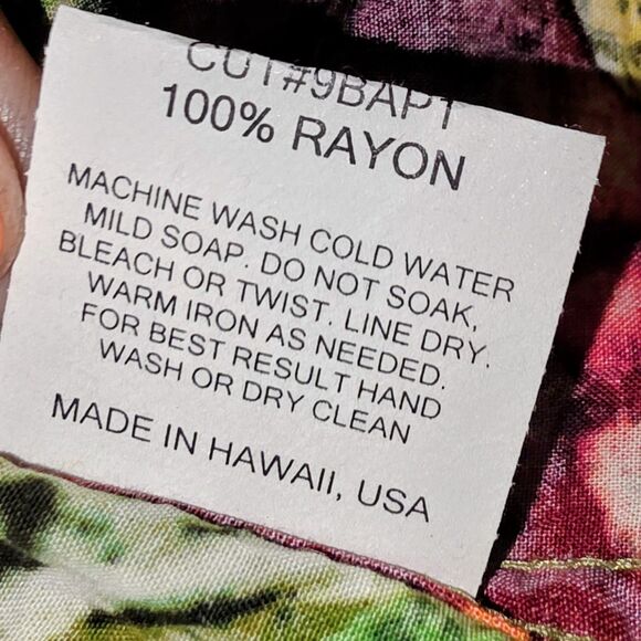 JAMS WORLD ANTHURIUM Sz XL Vibrant AOP Floral Pocket Button Up Hawaii S/S Shirt - Picture 5 of 8